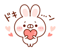 Rabbit to snuggle up to sticker #9684378