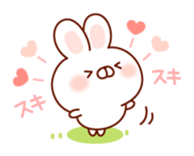 Rabbit to snuggle up to sticker #9684379