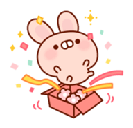 Rabbit to snuggle up to sticker #9684382