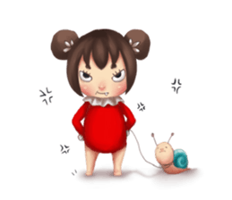 Candy-doll and little Snail sticker #9684636