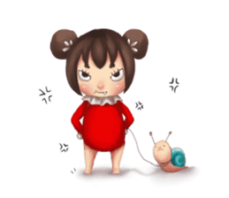 Candy-doll and little Snail sticker #9684636