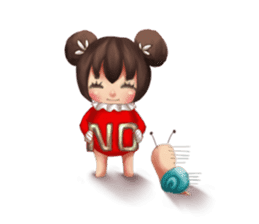 Candy-doll and little Snail sticker #9684644