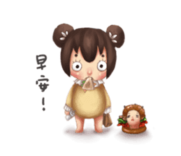 Candy-doll and little Snail sticker #9684650