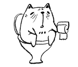 Hysterical Cat sticker #9684791