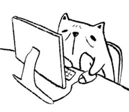 Hysterical Cat sticker #9684797