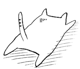 Hysterical Cat sticker #9684800