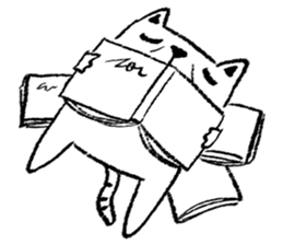 Hysterical Cat sticker #9684804