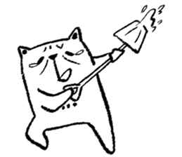 Hysterical Cat sticker #9684805