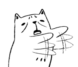 Hysterical Cat sticker #9684809