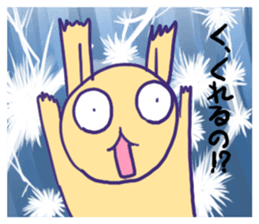 Valentine's Day the yellow rabbit sticker #9685834