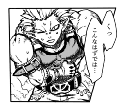 Japanese boys comics sticker #9685884