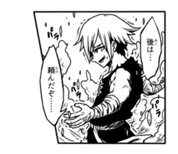 Japanese boys comics sticker #9685898