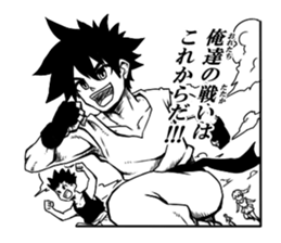 Japanese boys comics sticker #9685902