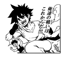 Japanese boys comics sticker #9685902