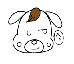 Dog Taro and eyelashes First stage sticker #9686433