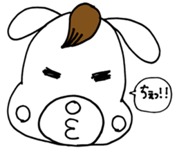 Dog Taro and eyelashes First stage sticker #9686437