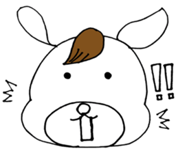 Dog Taro and eyelashes First stage sticker #9686463