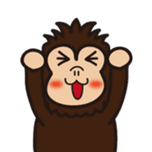 Ape & gorilla & chimpanzee with Human sticker #9686491