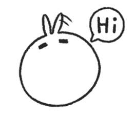 Tomung the snowball rabbit! sticker #9686798