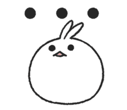 Tomung the snowball rabbit! sticker #9686800
