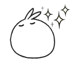Tomung the snowball rabbit! sticker #9686803