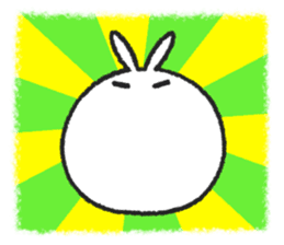Tomung the snowball rabbit! sticker #9686805