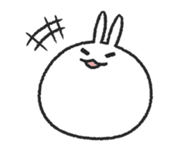Tomung the snowball rabbit! sticker #9686806