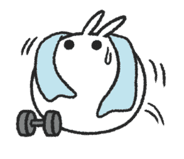 Tomung the snowball rabbit! sticker #9686811