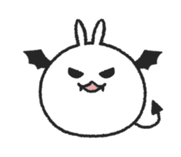 Tomung the snowball rabbit! sticker #9686816