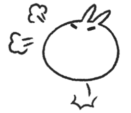 Tomung the snowball rabbit! sticker #9686817