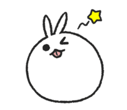 Tomung the snowball rabbit! sticker #9686820