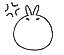 Tomung the snowball rabbit! sticker #9686823