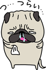 PUGchan winter of japan sticker #9687428