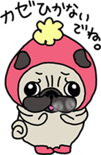 PUGchan winter of japan sticker #9687429