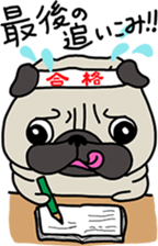 PUGchan winter of japan sticker #9687431