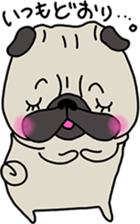 PUGchan winter of japan sticker #9687434