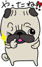 PUGchan winter of japan sticker #9687438