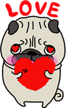 PUGchan winter of japan sticker #9687444