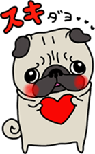 PUGchan winter of japan sticker #9687445