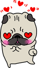 PUGchan winter of japan sticker #9687447