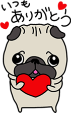 PUGchan winter of japan sticker #9687448