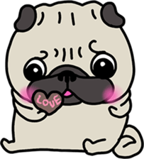 PUGchan winter of japan sticker #9687449