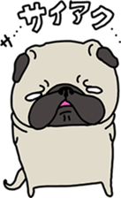 PUGchan winter of japan sticker #9687452