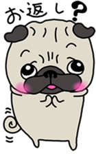 PUGchan winter of japan sticker #9687456