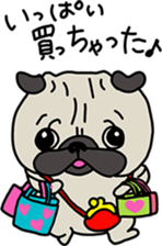 PUGchan winter of japan sticker #9687458