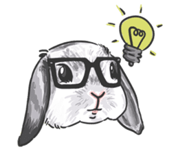 Electron Bunny sticker #9688574