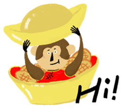 English Monkey sticker #9689465