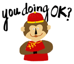 English Monkey sticker #9689468