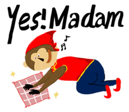 English Monkey sticker #9689471