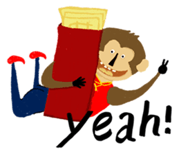 English Monkey sticker #9689473